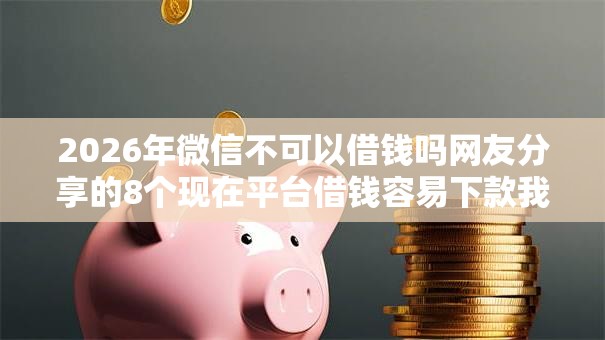 2026年微信不可以借钱吗网友分享的8个现在平台借钱容易下款我觉得不错！