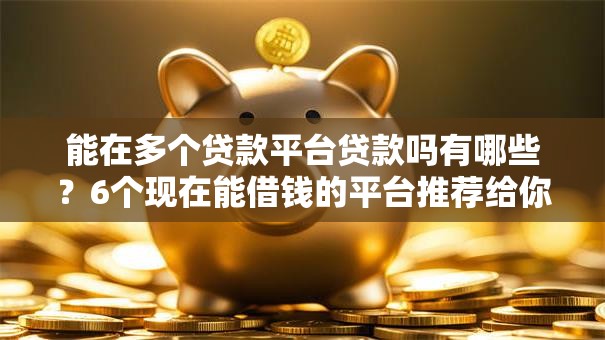 能在多个贷款平台贷款吗有哪些？6个现在能借钱的平台推荐给你