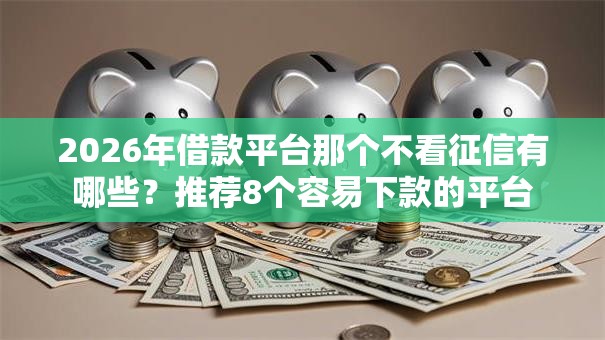 2026年借款平台那个不看征信有哪些？推荐8个容易下款的平台