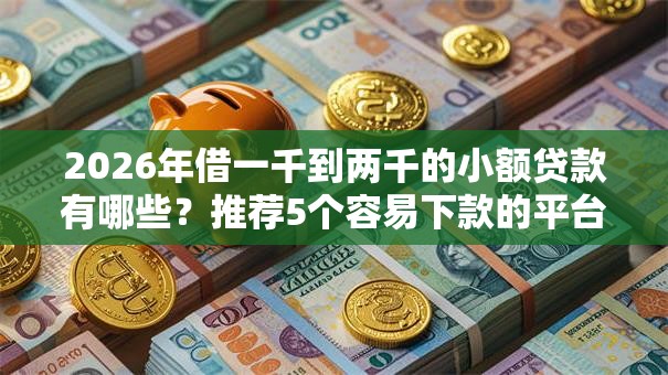 2026年借一千到两千的小额贷款有哪些？推荐5个容易下款的平台