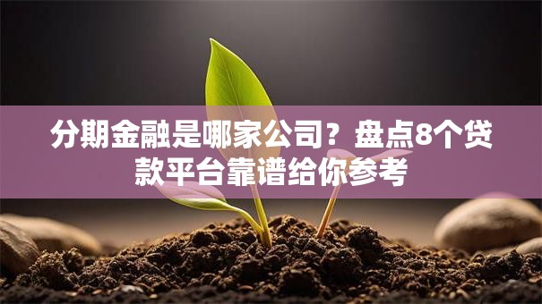分期金融是哪家公司？盘点8个贷款平台靠谱给你参考