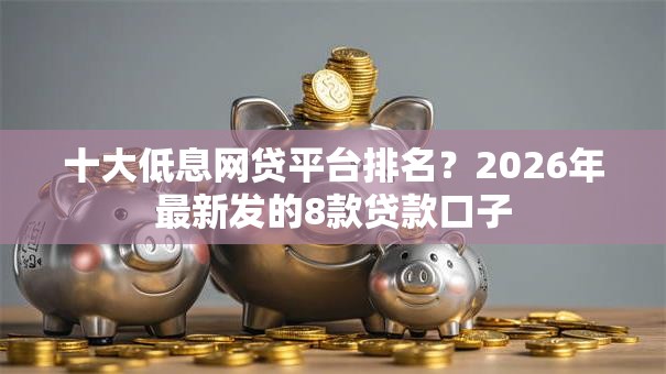 十大低息网贷平台排名?2026年最新发的8款贷款口子 十大低息网贷平台排名?2026年最新发的8款贷款口子