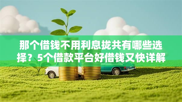 那个借钱不用利息拢共有哪些选择?5个借款平台好借钱又快详解 那个借钱不用利息拢共有哪些选择?5个借款平台好借钱又快详解
