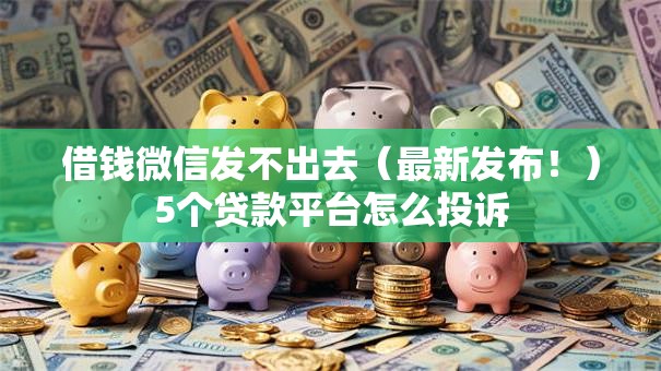 借钱微信发不出去(最新发布!)5个贷款平台怎么投诉 借钱微信发不出去(最新发布!)5个贷款平台怎么投诉