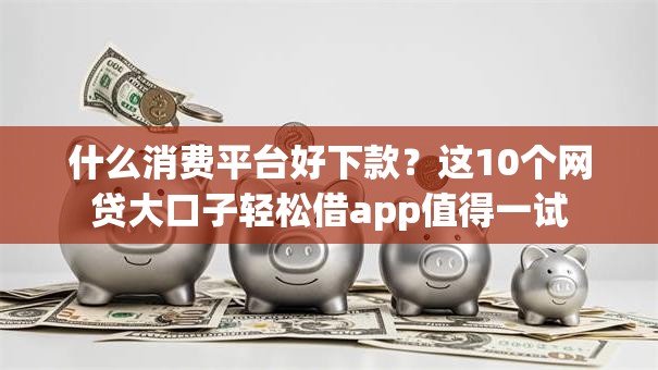 什么消费平台好下款？这10个网贷大口子轻松借app值得一试