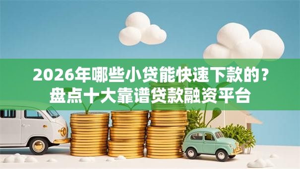 2026年哪些小贷能快速下款的？盘点十大靠谱贷款融资平台