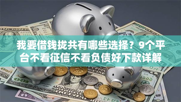 我要借钱拢共有哪些选择？9个平台不看征信不看负债好下款详解
