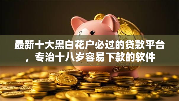 最新十大黑白花户必过的贷款平台，专治十八岁容易下款的软件