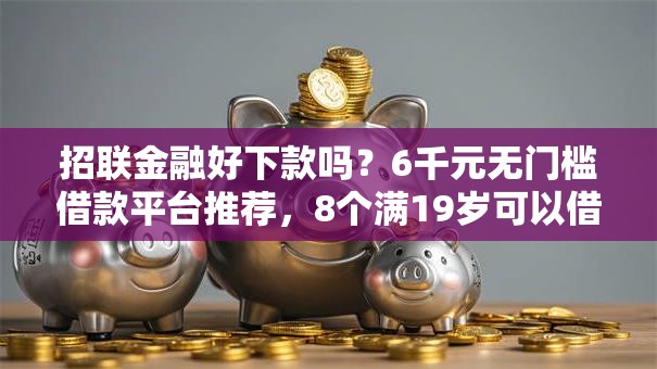 招联金融好下款吗？6千元无门槛借款平台推荐，8个满19岁可以借款的平台盘点