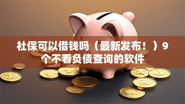 社保可以借钱吗（最新发布！）9个不看负债查询的软件