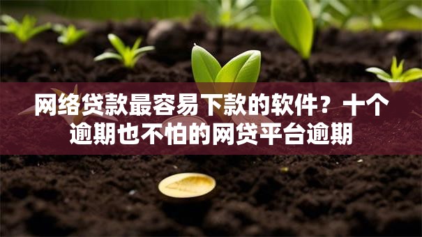 网络贷款最容易下款的软件？十个逾期也不怕的网贷平台逾期