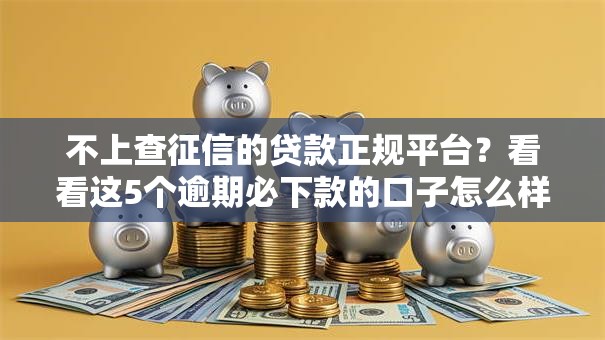 不上查征信的贷款正规平台？看看这5个逾期必下款的口子怎么样