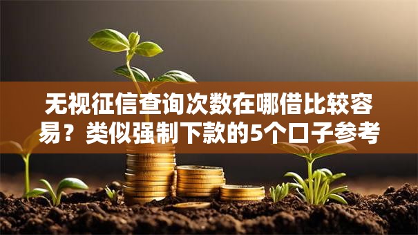 无视征信查询次数在哪借比较容易？类似强制下款的5个口子参考