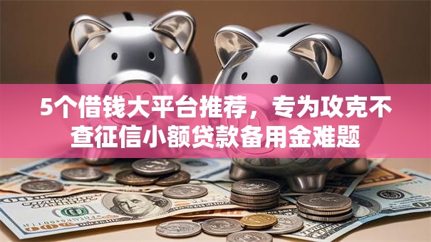 5个借钱大平台推荐，专为攻克不查征信小额贷款备用金难题