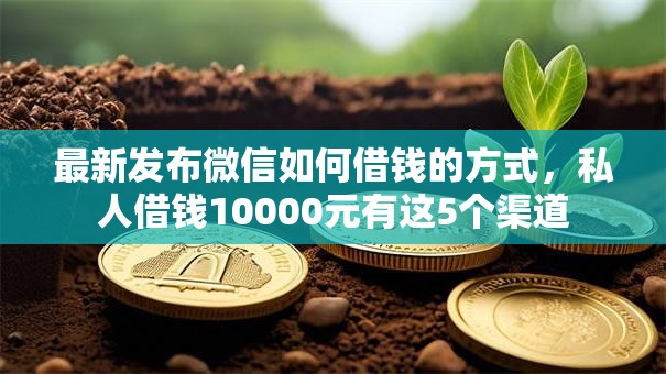 最新发布微信如何借钱的方式，私人借钱10000元有这5个渠道