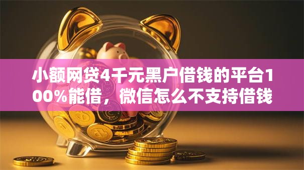 小额网贷4千元黑户借钱的平台100%能借,微信怎么不支持借钱的5个平台介绍 小额网贷4千元黑户借钱的平台100%能借,微信怎么不支持借钱的5个平台介绍
