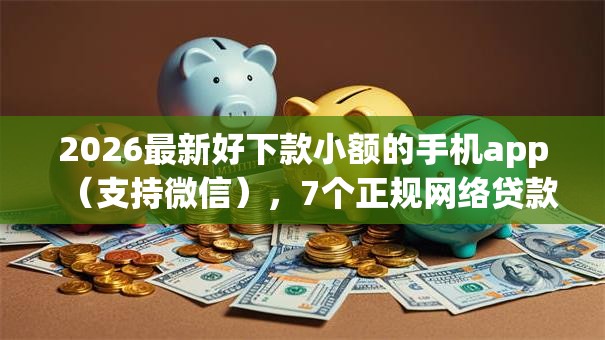 2026最新好下款小额的手机app（支持微信），7个正规网络贷款平台排名不分先后无私分享