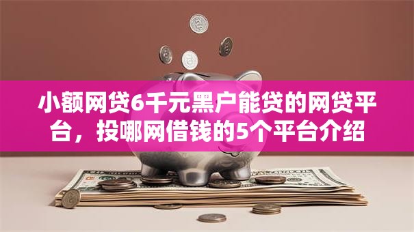 小额网贷6千元黑户能贷的网贷平台，投哪网借钱的5个平台介绍