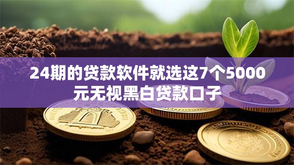 24期的贷款软件就选这7个5000元无视黑白贷款口子