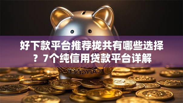 好下款平台推荐拢共有哪些选择？7个纯信用贷款平台详解