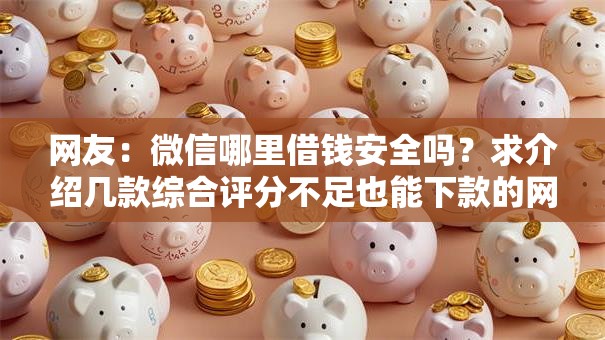 网友:微信哪里借钱安全吗?求介绍几款综合评分不足也能下款的网贷 网友:微信哪里借钱安全吗?求介绍几款综合评分不足也能下款的网贷