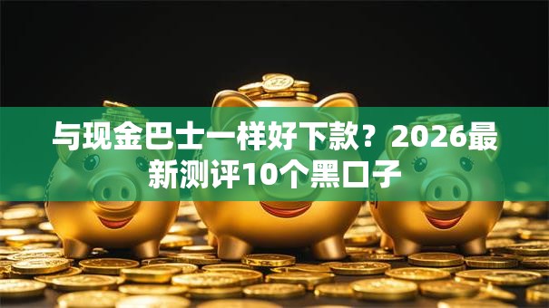 与现金巴士一样好下款？2026最新测评10个黑口子