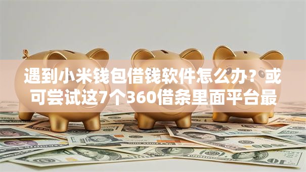 遇到小米钱包借钱软件怎么办？或可尝试这7个360借条里面平台最好