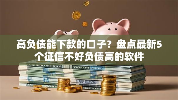 高负债能下款的口子？盘点最新5个征信不好负债高的软件