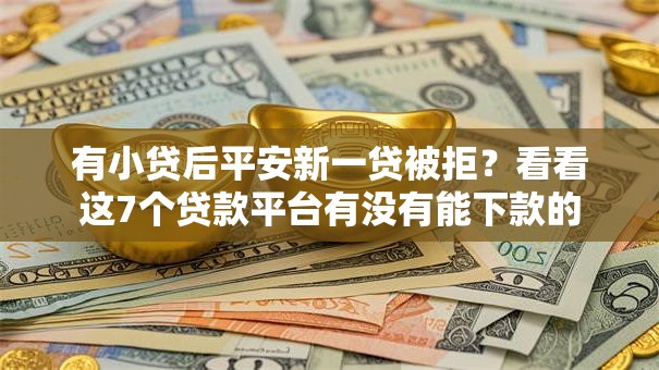 有小贷后平安新一贷被拒？看看这7个贷款平台有没有能下款的
