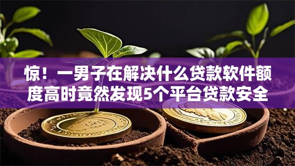 惊！一男子在解决什么贷款软件额度高时竟然发现5个平台贷款安全，事后分享了出来