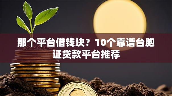 那个平台借钱块？10个靠谱台胞证贷款平台推荐