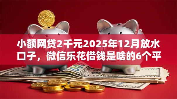 小额网贷2千元2025年12月放水口子,微信乐花借钱是啥的6个平台介绍 小额网贷2千元2025年12月放水口子,微信乐花借钱是啥的6个平台介绍