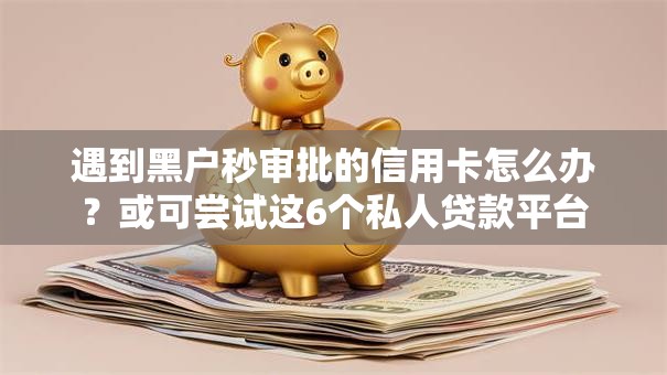 遇到黑户秒审批的信用卡怎么办?或可尝试这6个私人贷款平台 遇到黑户秒审批的信用卡怎么办?或可尝试这6个私人贷款平台