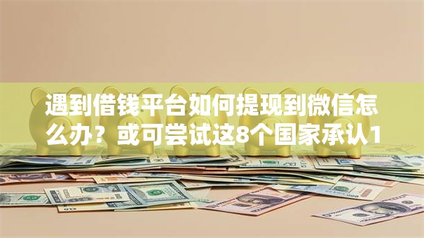 遇到借钱平台如何提现到微信怎么办？或可尝试这8个国家承认10家网贷平台