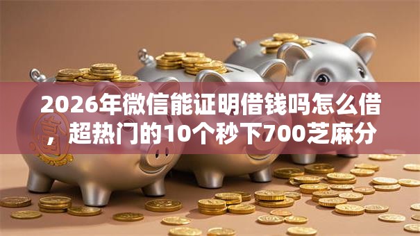 2026年微信能证明借钱吗怎么借，超热门的10个秒下700芝麻分贷款口子推荐