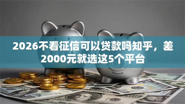 2026不看征信可以贷款吗知乎,差2000元就选这5个平台 2026不看征信可以贷款吗知乎,差2000元就选这5个平台