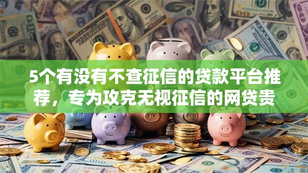 5个有没有不查征信的贷款平台推荐，专为攻克无视征信的网贷贵吗难题