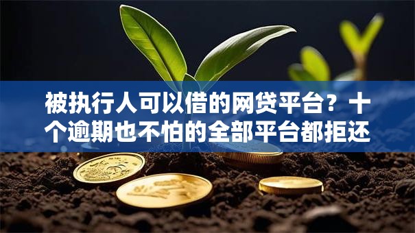 被执行人可以借的网贷平台？十个逾期也不怕的全部平台都拒还能下款的平台