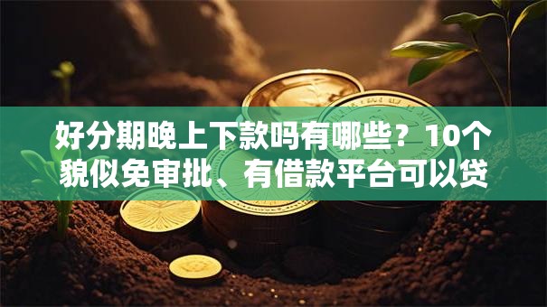 好分期晚上下款吗有哪些？10个貌似免审批、有借款平台可以贷款合集