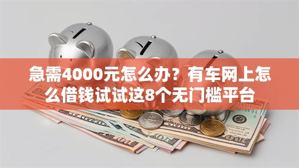 急需4000元怎么办？有车网上怎么借钱试试这8个无门槛平台