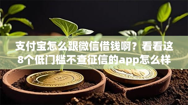 支付宝怎么跟微信借钱啊？看看这8个低门槛不查征信的app怎么样