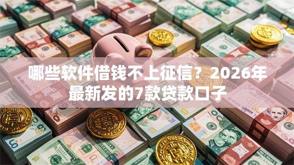 哪些软件借钱不上征信?2026年最新发的7款贷款口子 哪些软件借钱不上征信?2026年最新发的7款贷款口子