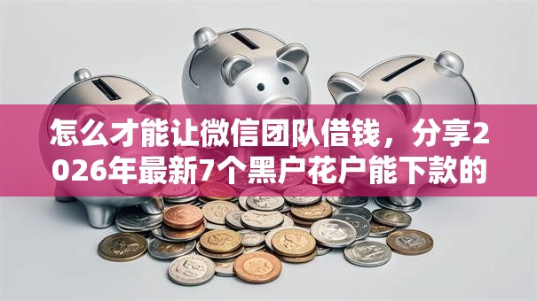 怎么才能让微信团队借钱,分享2026年最新7个黑户花户能下款的平台 怎么才能让微信团队借钱,分享2026年最新7个黑户花户能下款的平台