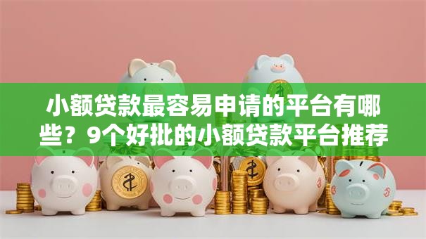 小额贷款最容易申请的平台有哪些？9个好批的小额贷款平台推荐给你