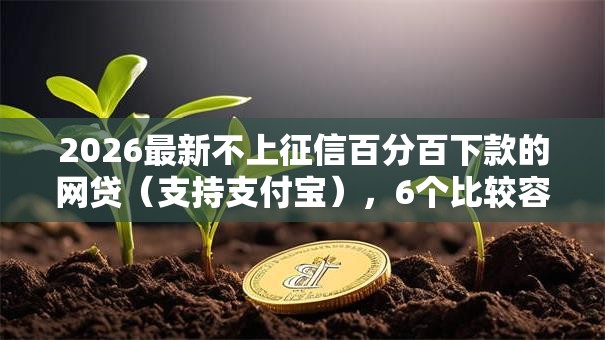 2026最新不上征信百分百下款的网贷（支持支付宝），6个比较容易贷款的平台无私分享