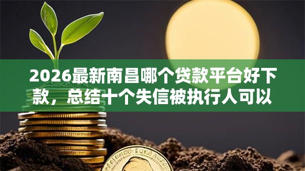 2026最新南昌哪个贷款平台好下款，总结十个失信被执行人可以贷款的平台！