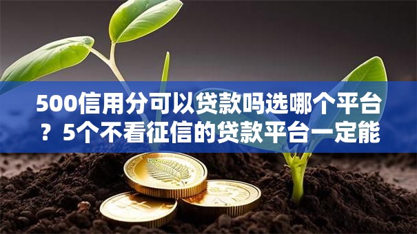 500信用分可以贷款吗选哪个平台？5个不看征信的贷款平台一定能下款推荐