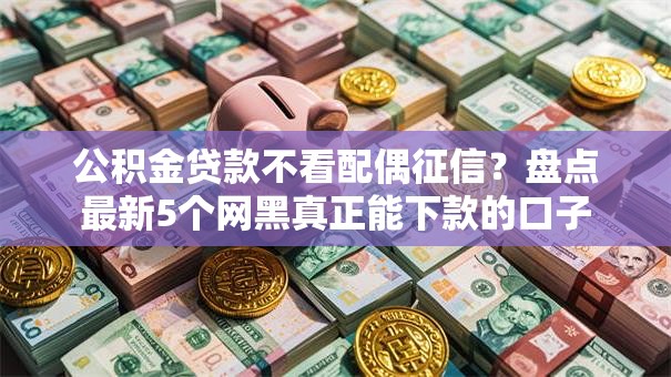 公积金贷款不看配偶征信？盘点最新5个网黑真正能下款的口子