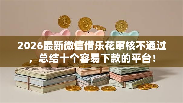 2026最新微信借乐花审核不通过，总结十个容易下款的平台！