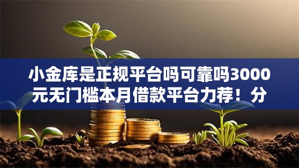 小金库是正规平台吗可靠吗3000元无门槛本月借款平台力荐！分享小额网贷口子3000元无门槛借款